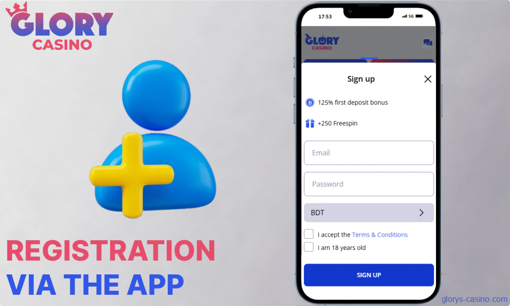 Guide on Glory Casino registration for mobile app users from Bangladesh