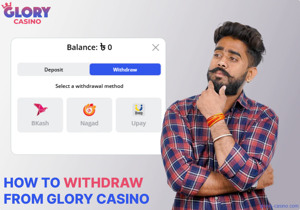 Guide on withdrawing funds from Glory Casino for players from Bangladesh