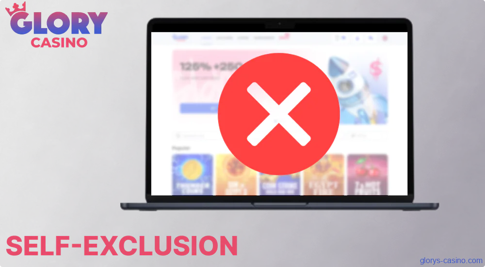 Self-exclusion options on Glory Casino